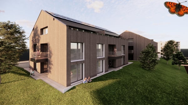 Appartement neuf au rez de 5.5 pièces à St-Aubin (FR) 1