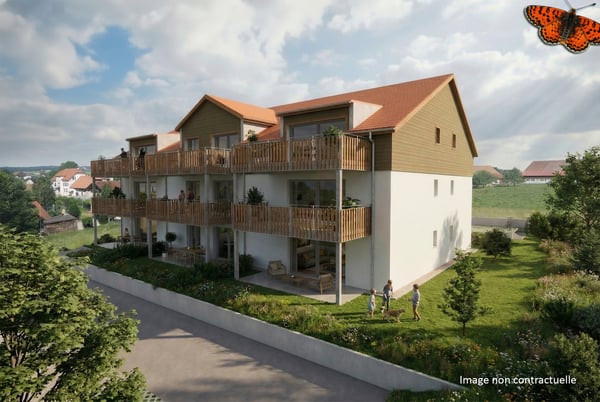 Superbe 2½ avec grand balcon de 16m2 dans nouvelle promotion 1