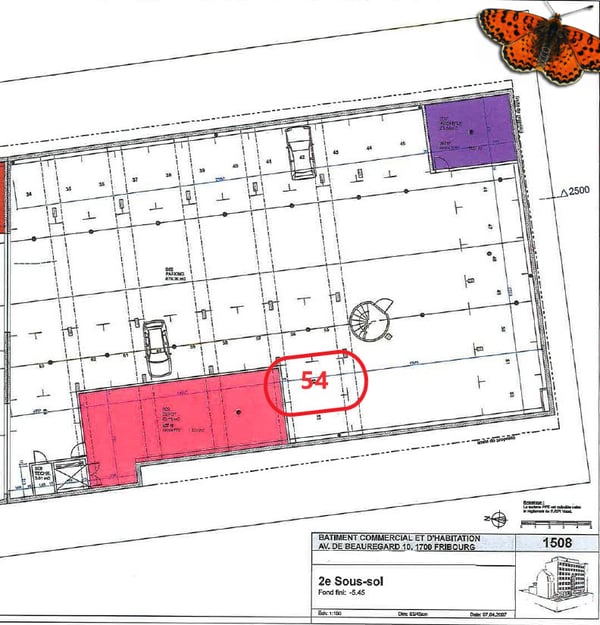 FRIBOURG - Place de parc voiture intérieure 4