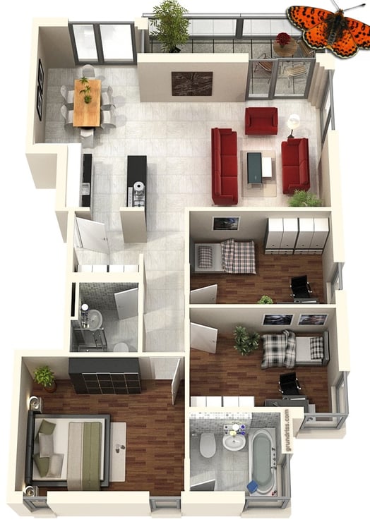 4 ½  pièces - Quartier résidentiel ! 12