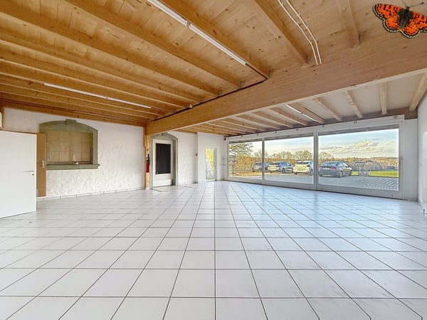 Loft avec surface commerciale au rez