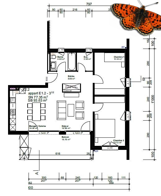 3 ½ pièces - Avec une terrasse ! 10