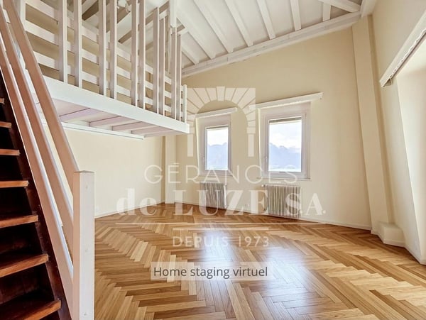 Surplombant le lac : 2.5 pièce avec mezzanine et balcon 6