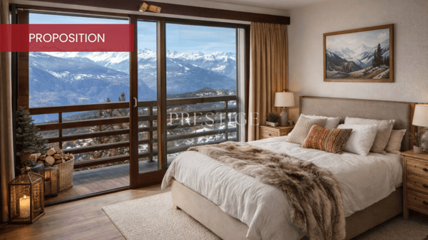 Ski in&out Duplex 3 Zimmer in der Tour de Super-Crans – Panoramablick & Hotel-Services 10
