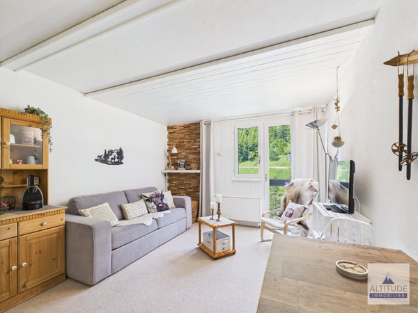 Studio meublé et équipé – 7ᵉ étage – Tour Gentianes, Aminona 1