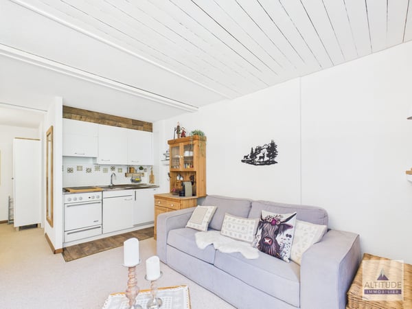 Studio meublé et équipé – 7ᵉ étage – Tour Gentianes, Aminona 2