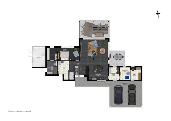 Villa contemporaine avec piscine à Fully ! 10
