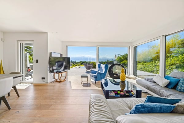 Superb architect-designed villa with panoramic view in Lully 8