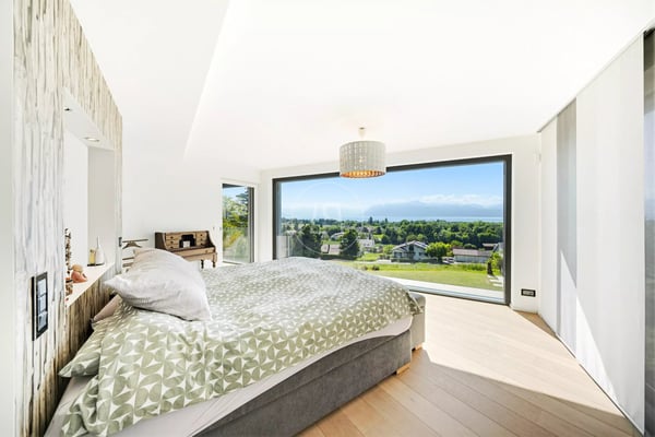 Superb architect-designed villa with panoramic view in Lully 10