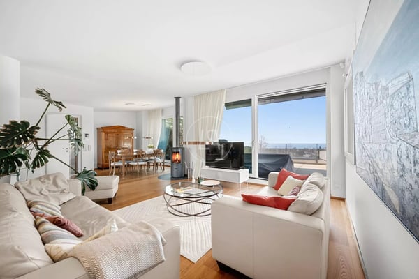 Magnificent modern duplex and penthouse with lake view in Lausanne 2
