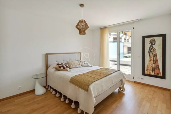 Attic with a 200 m2 terrace and breathtaking view in Montreux 9