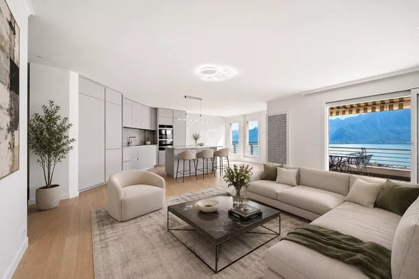 Superb apartment with panoramic view located in Montreux 5