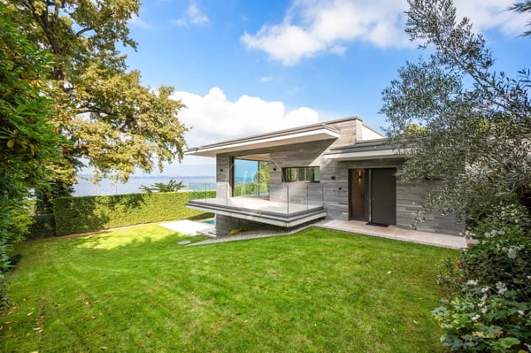 Villa contemporaine d'exception, vue et accès privé au lac,rive gauche 2