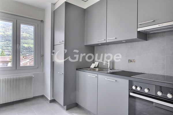 Bel appartement de 1 pièces rénové en location à Sion 2