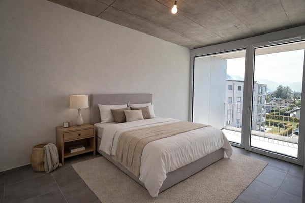 Spacieux attique neuf avec grand balcon 6
