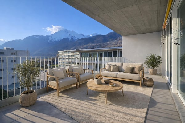 Magnifique attique de 2.5 pièces avec grand balcon 1