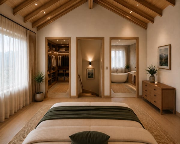 Magnifique chalet sur plan en résidence principale 5