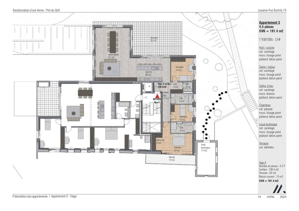 Appartement 4.5 pièces à Lausanne 12