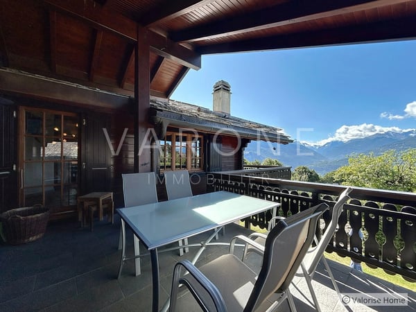 À vendre - Chalet de charme de 6 pièces avec piscine à Savièse 11