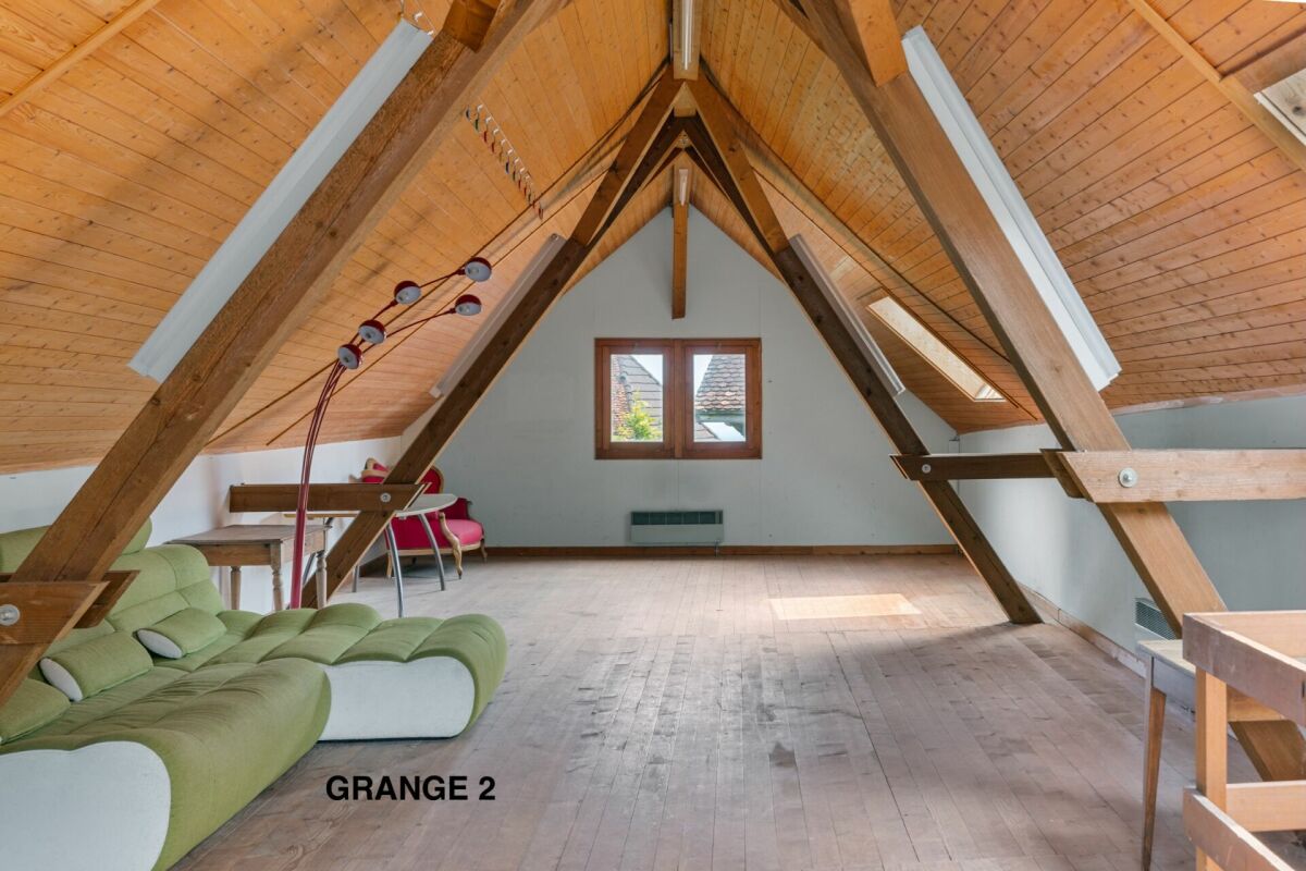 Corps de ferme de 820 m² comprenant 3 appartements et 2 granges partiellement rénovées, à 8 km d'Avenches et à 25 km de Neuchâtel et Fribourg.