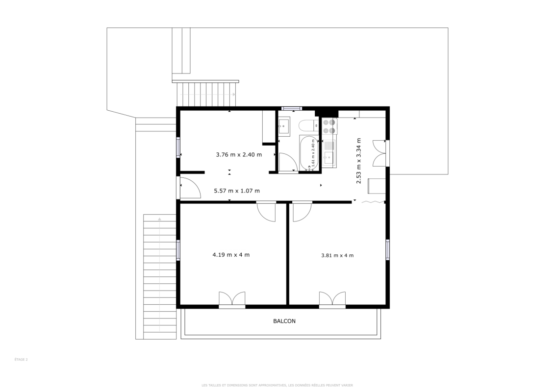 Petit immeuble locatif à 300 mètres du centre-ville
