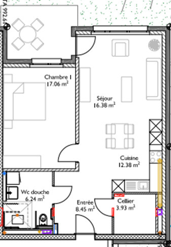 Appartements adaptés ou protégés de 14 m1 10