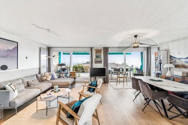 Attique et vue panoramique pour ce 4.5 pièces au bénéfice d'une situat