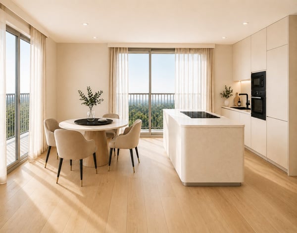 Élégant 2.5 pièces prolongé par deux espaces extérieurs - Lot 11 2