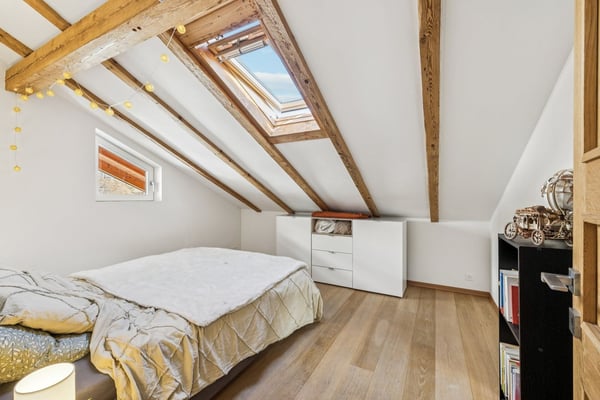Splendide attique rénové - Vue imprenable sur les Alpes 12