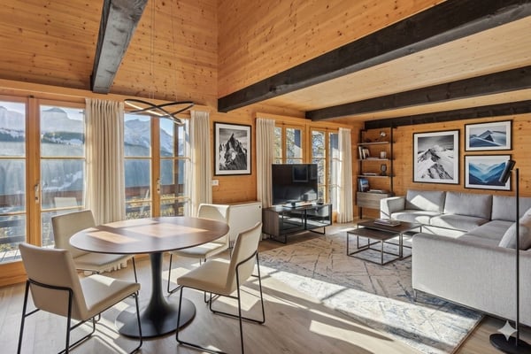 Chalet mitoyen en triplex 4 chambres situé à 200m du téléski 1
