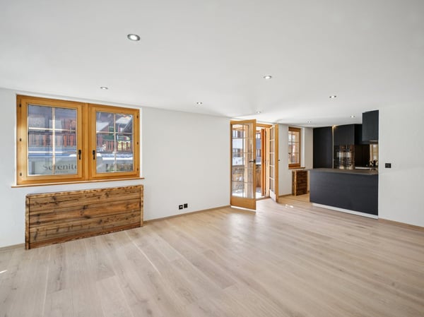 Villars centre, dans bel immeuble 3.5p luxueusement rénové, parking 5