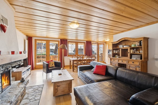 Villars, emplacement privilégié 3,5p avec cachet, grand balcon, belle 3