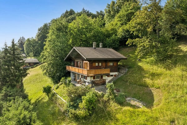 Chalet traditionnel à rénover à Gryon, vue et grand jardin 2