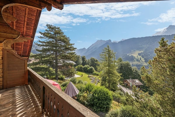 Spacieux chalet de 4 appartements avec vue spectaculaire et grand jard 3