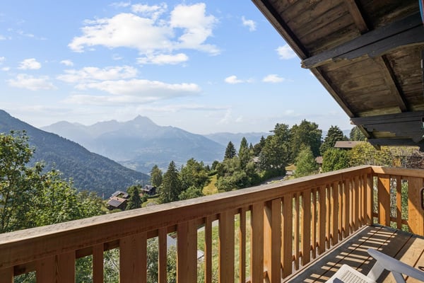 Chalet rénové sur les hauteurs de Gryon, studio indépendant, vue impre 8