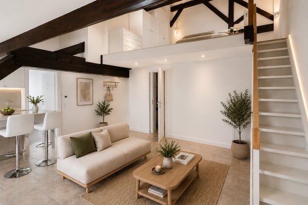 Appartement de charme en duplex avec jardin privatif 1