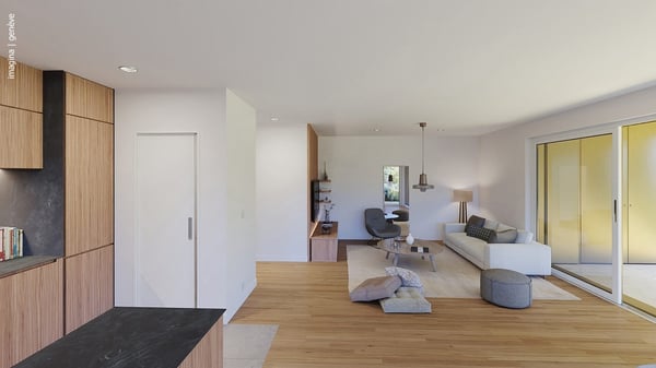 Appartement de 3.5 pièces en rez de jardin 3