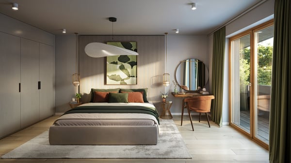 Appartement de 1 pièces avec beaux espaces extérieurs - Lot A-21 5