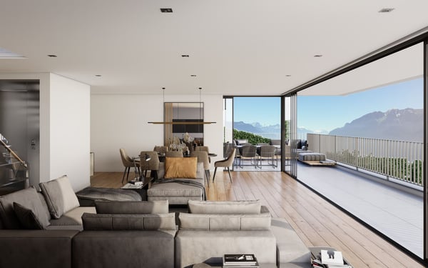 Une vue  couper le souffle, villa individuelle sur plans. 3