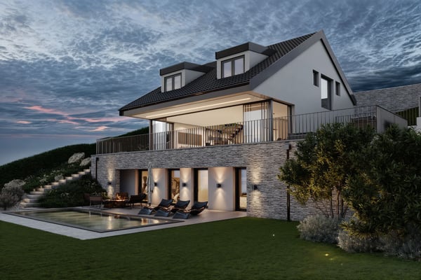 Une vue  couper le souffle, villa individuelle sur plans. 6