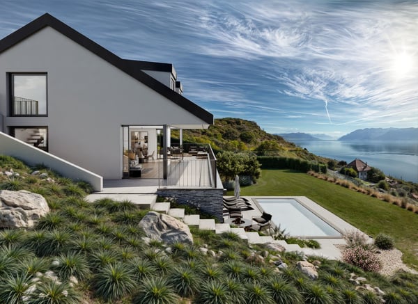 Une vue  couper le souffle, villa individuelle sur plans. 2