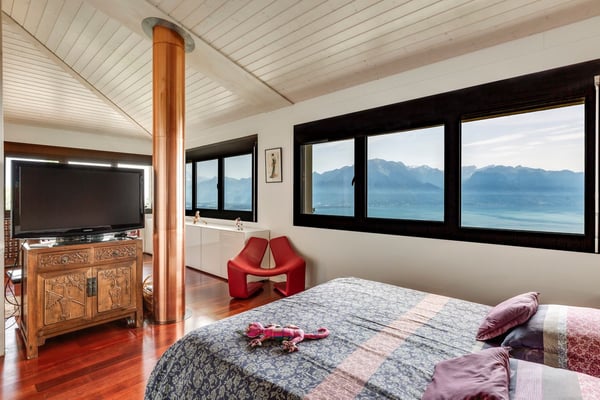 Superbe villa contemporaine avec vue à 180 sur le lac et les Alpes 10