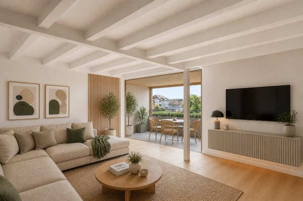 5.5 pièces de caractère en semi-niveau avec loggia dans petite PPE 2