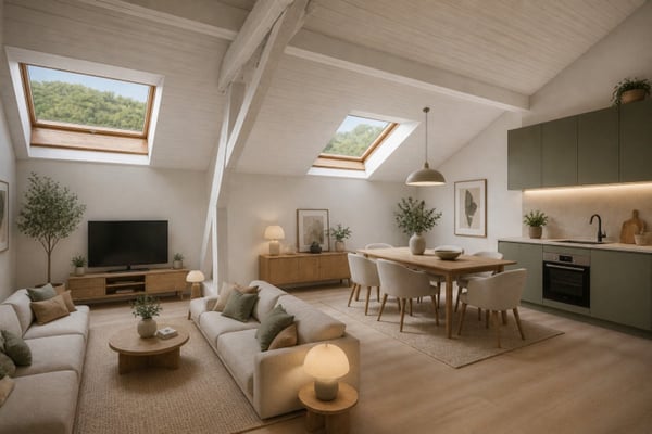3.5 pièces de caractère avec magnifique hauteur sous plafond dans peti 2
