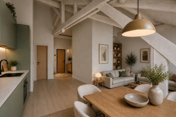 3.5 pièces de caractère avec magnifique hauteur sous plafond dans peti 3