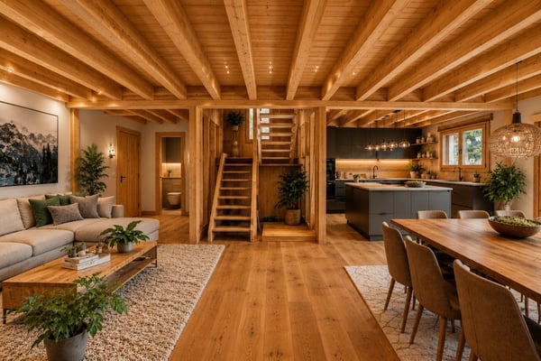Élégant chalet en construction avec finitions sur mesure à Evolène 3