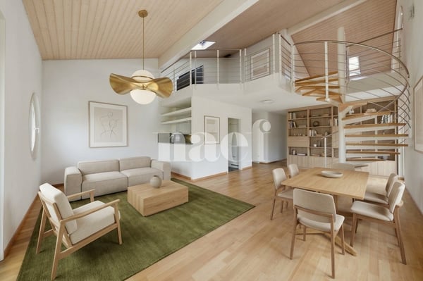 Appartement 4,5 pièces + mezzanine au coeur de Prangins