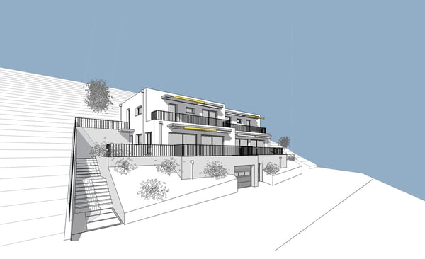 Promotion de 2 villas mitoyennes de 4.5 pces au calme, vue panoramique 1