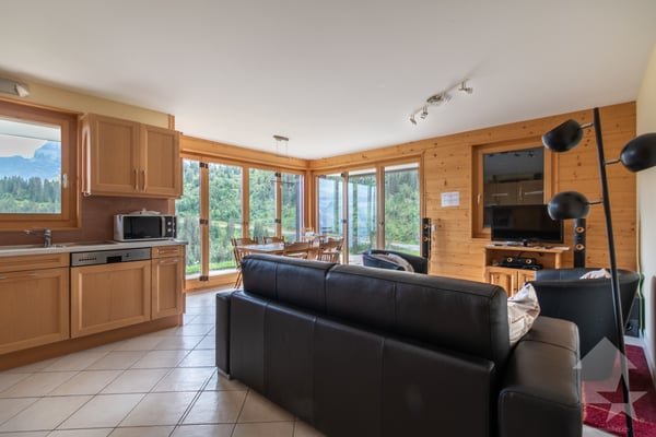 Champoussin, appartement meublé de 2.5 pces avec terrasse 2