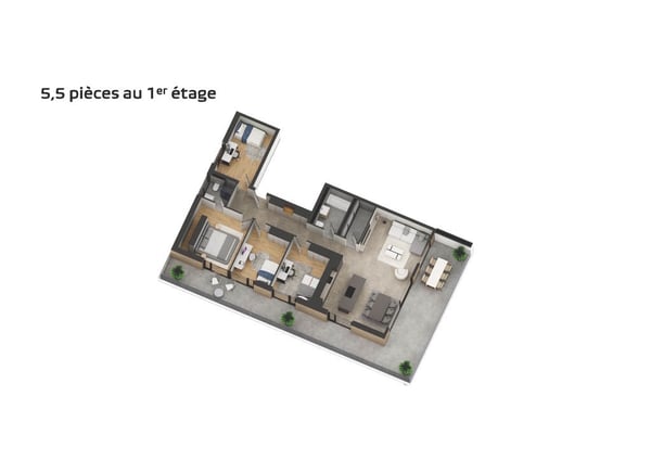 Chermignon, dernier 5.5 pièces neuf en cours de construction 8